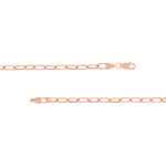 4mm Paper Clip Chain with Lobster Lock