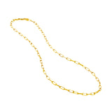 4mm Paper Clip Chain with Lobster Lock