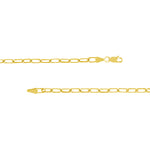 4mm Paper Clip Chain with Lobster Lock