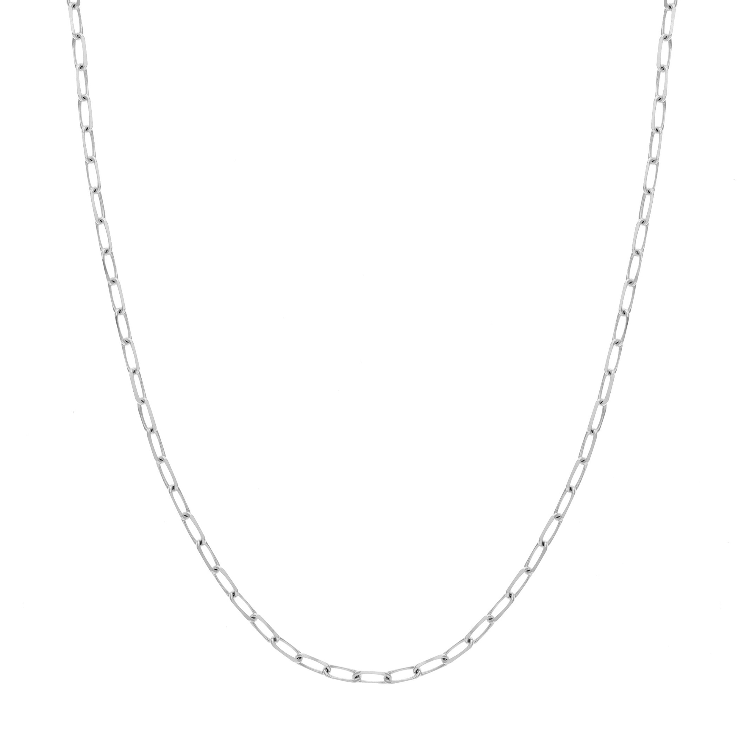 4mm Paper Clip Chain with Lobster Lock