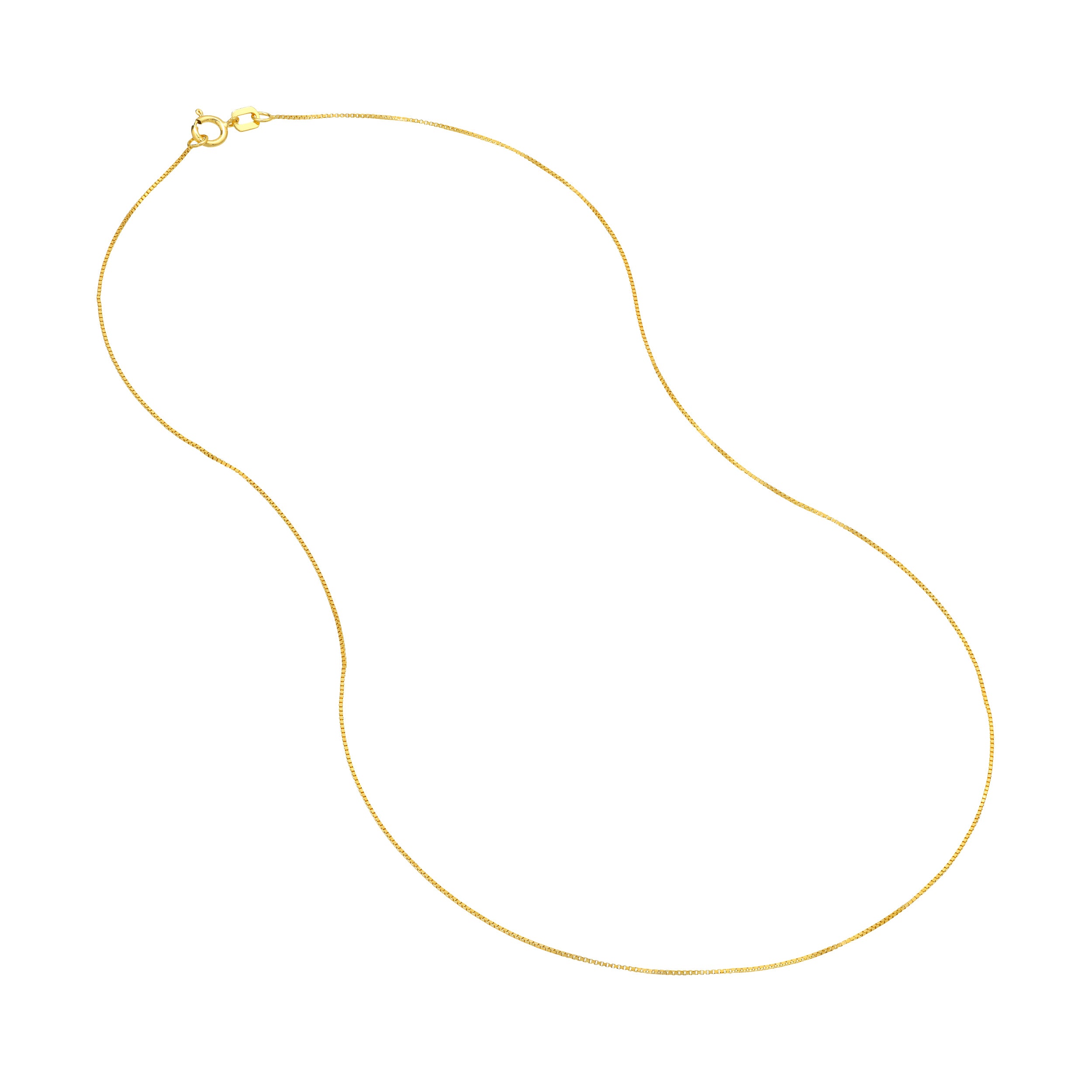 0.55mm Box Chain with Spring Ring