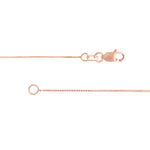 0.55mm Box Chain with Lobster Lock and Quality Tag