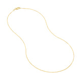 0.55mm Box Chain with Lobster Lock and Quality Tag