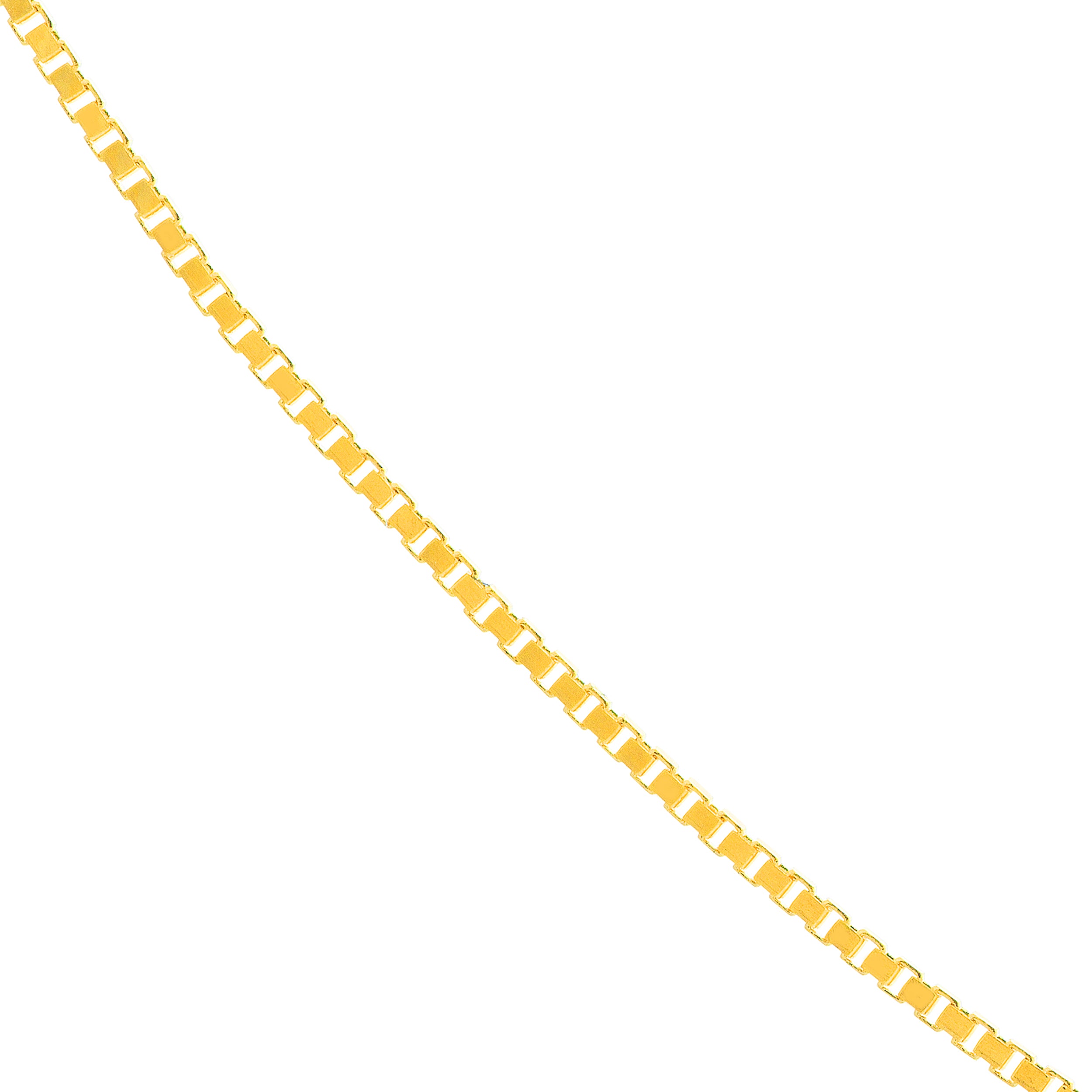 0.55mm Box Chain with Lobster Lock and Quality Tag