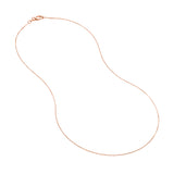 0.55mm Box Chain with Lobster Lock and Quality Tag