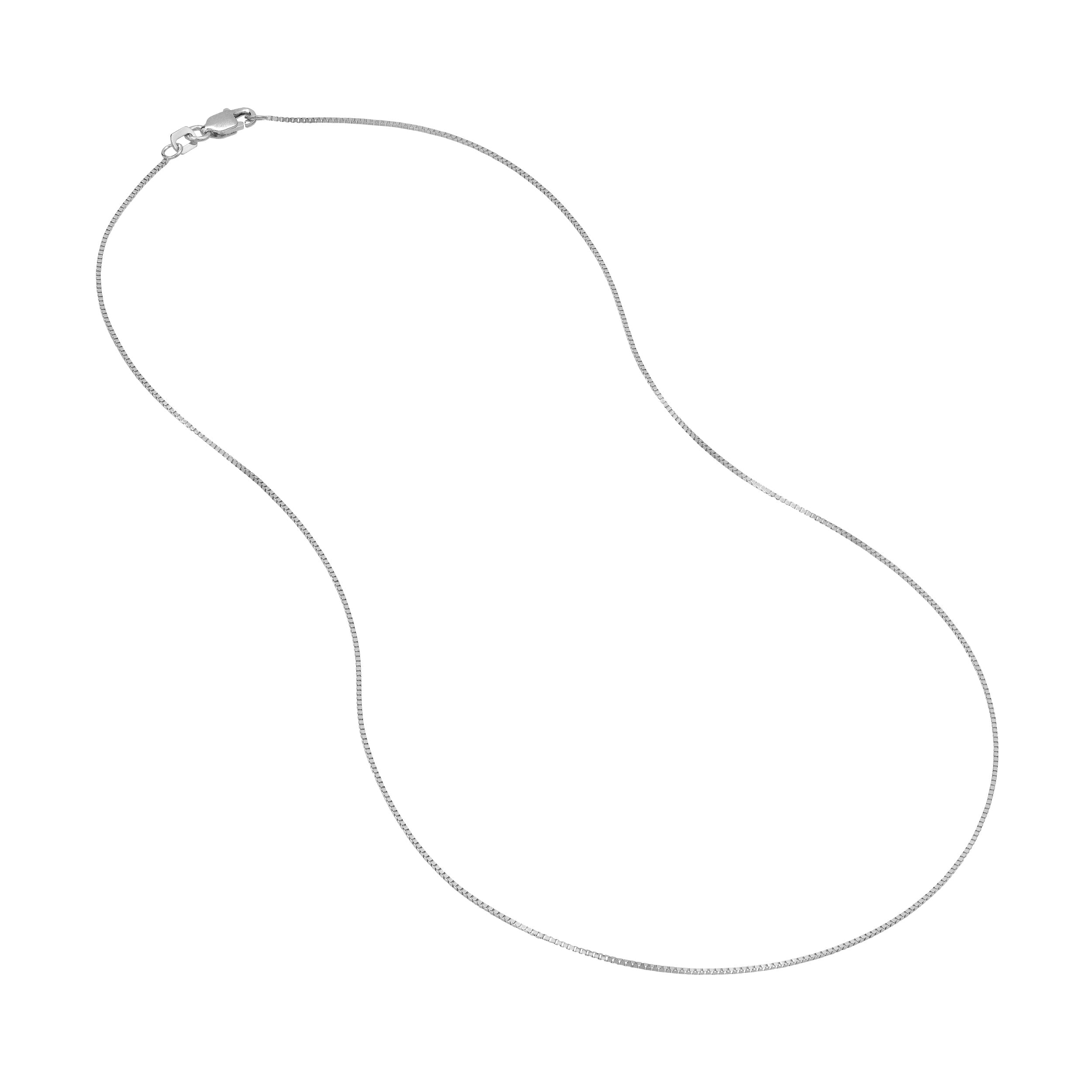 0.66mm Box Chain with Lobster Lock