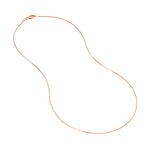 0.66mm Box Chain with Lobster Lock
