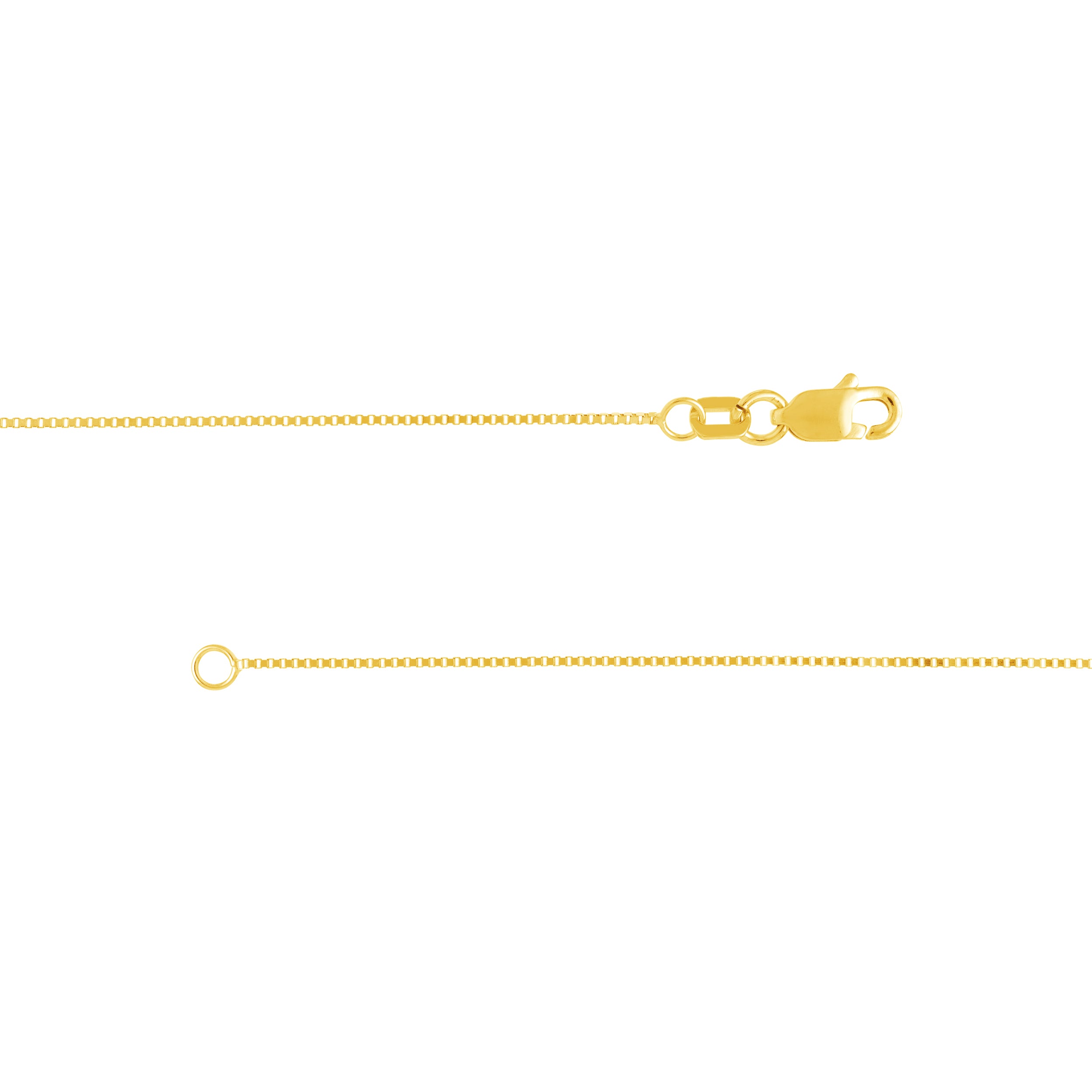 0.66mm Box Chain with Lobster Lock