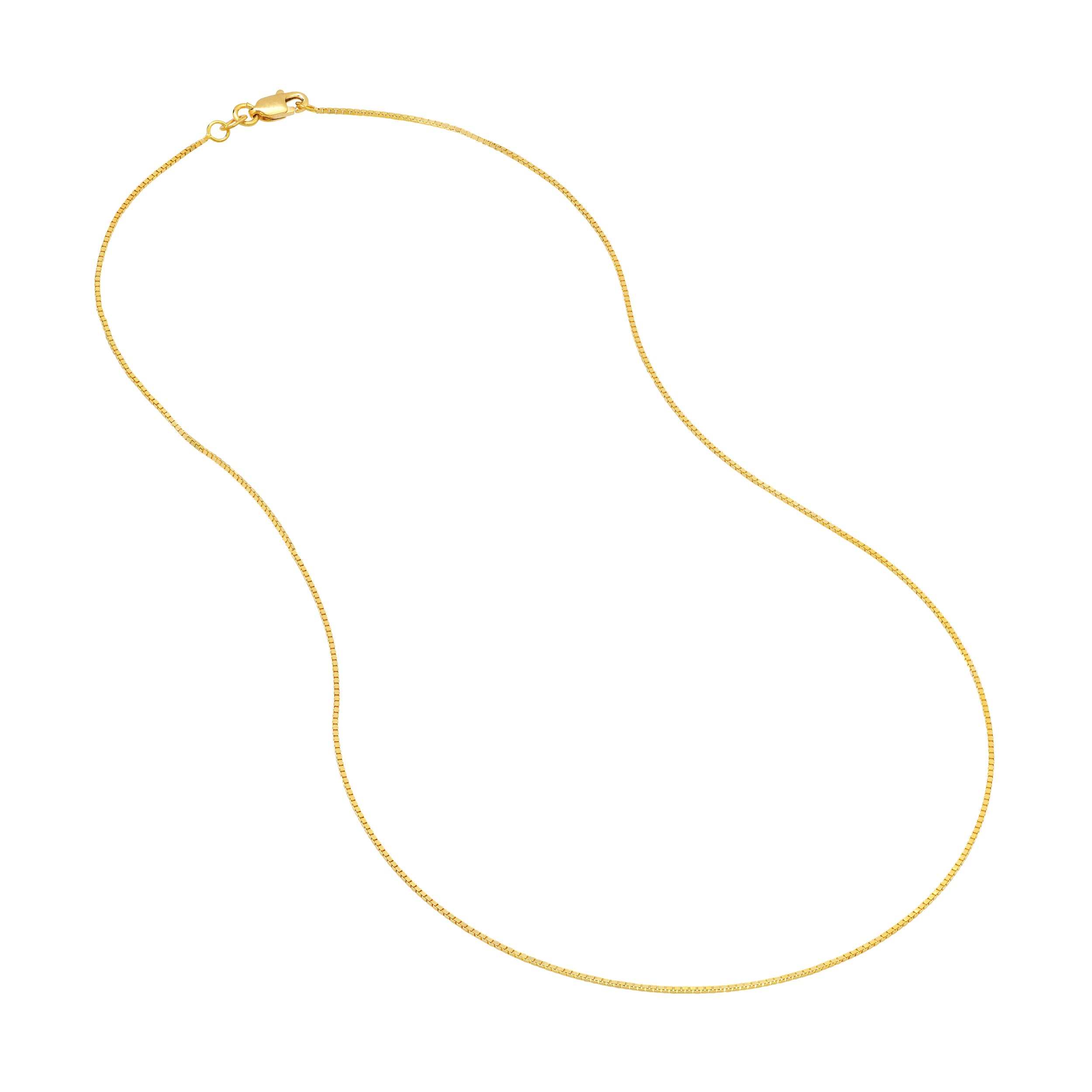 0.73mm Box Chain with Lobster Lock