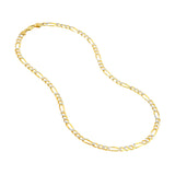 5.8mm Two-Tone Pavé Figaro Chain with Lobster Lock