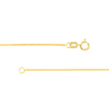 1.17mm Square Wheat Chain with Spring Ring