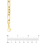 7.2mm Light Concave Figaro Chain Pear Shape Lock EndCap