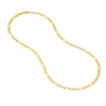 4.7mm Light Concave Figaro Chain Lobster Lock Endcap