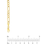 4.7mm Light Concave Figaro Chain Lobster Lock Endcap