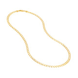 4.9mm Light Concave Curb Chain with Lob. Lock
