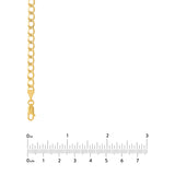 4.9mm Light Concave Curb Chain with Lob. Lock
