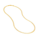 4.9mm Light Concave Curb Chain with Lob. Lock