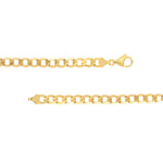 7.2mm Light Open Curb Chain with Lobster Lock
