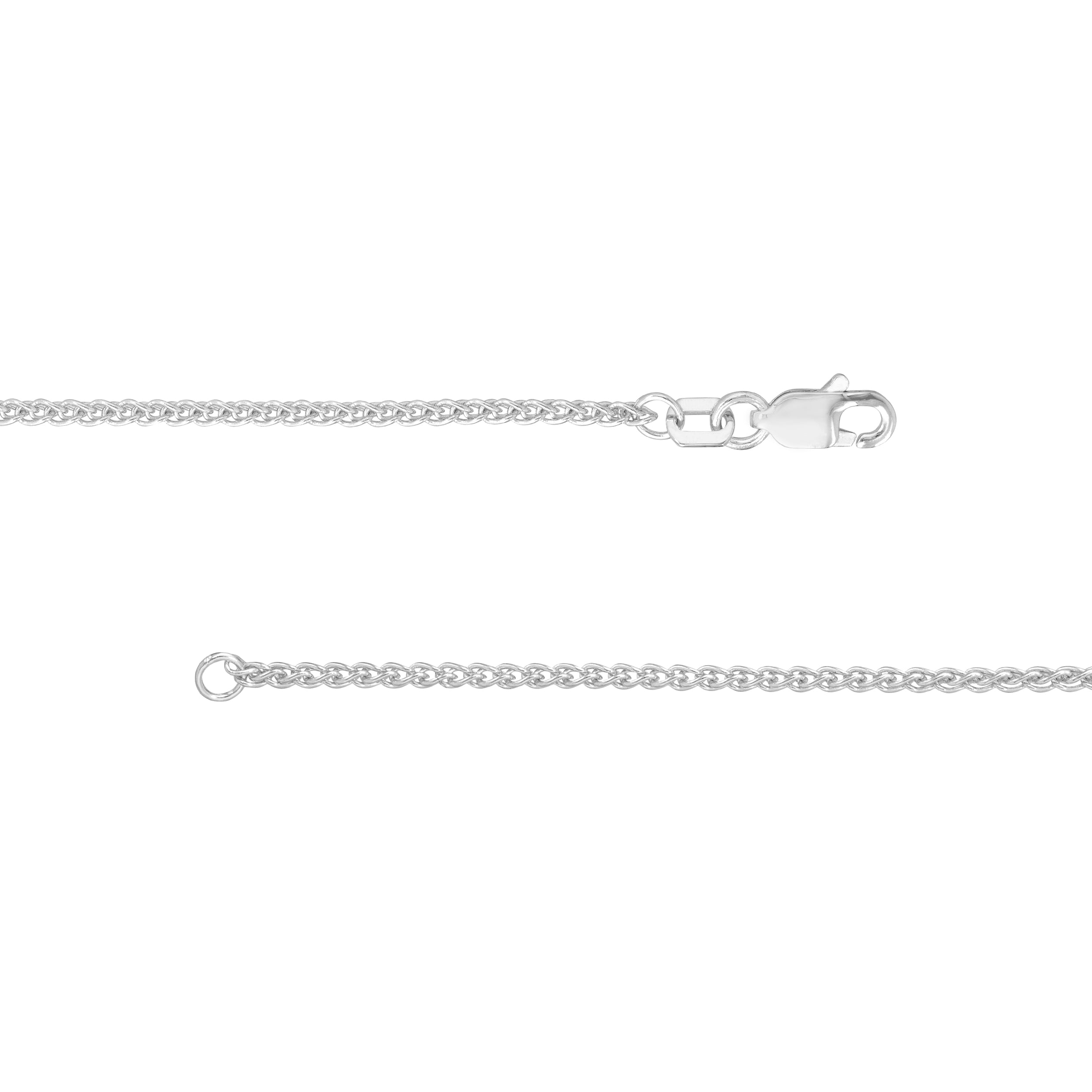 1.5mm Wheat Chain with Lobster Lock