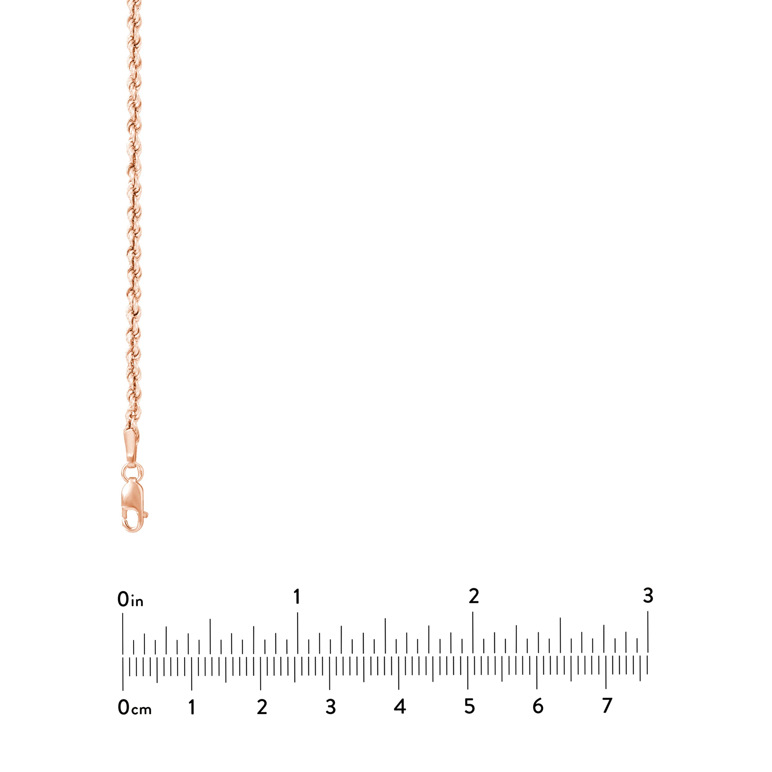 2.3mm Light Rope Chain with Lobster Lock