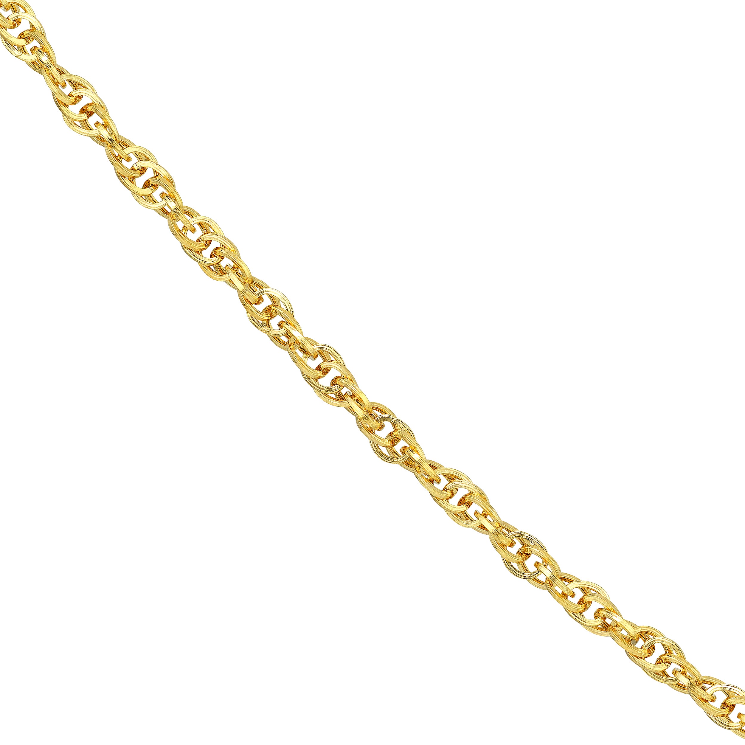 2.6mm Designer Rope Chain with Lobster Lock