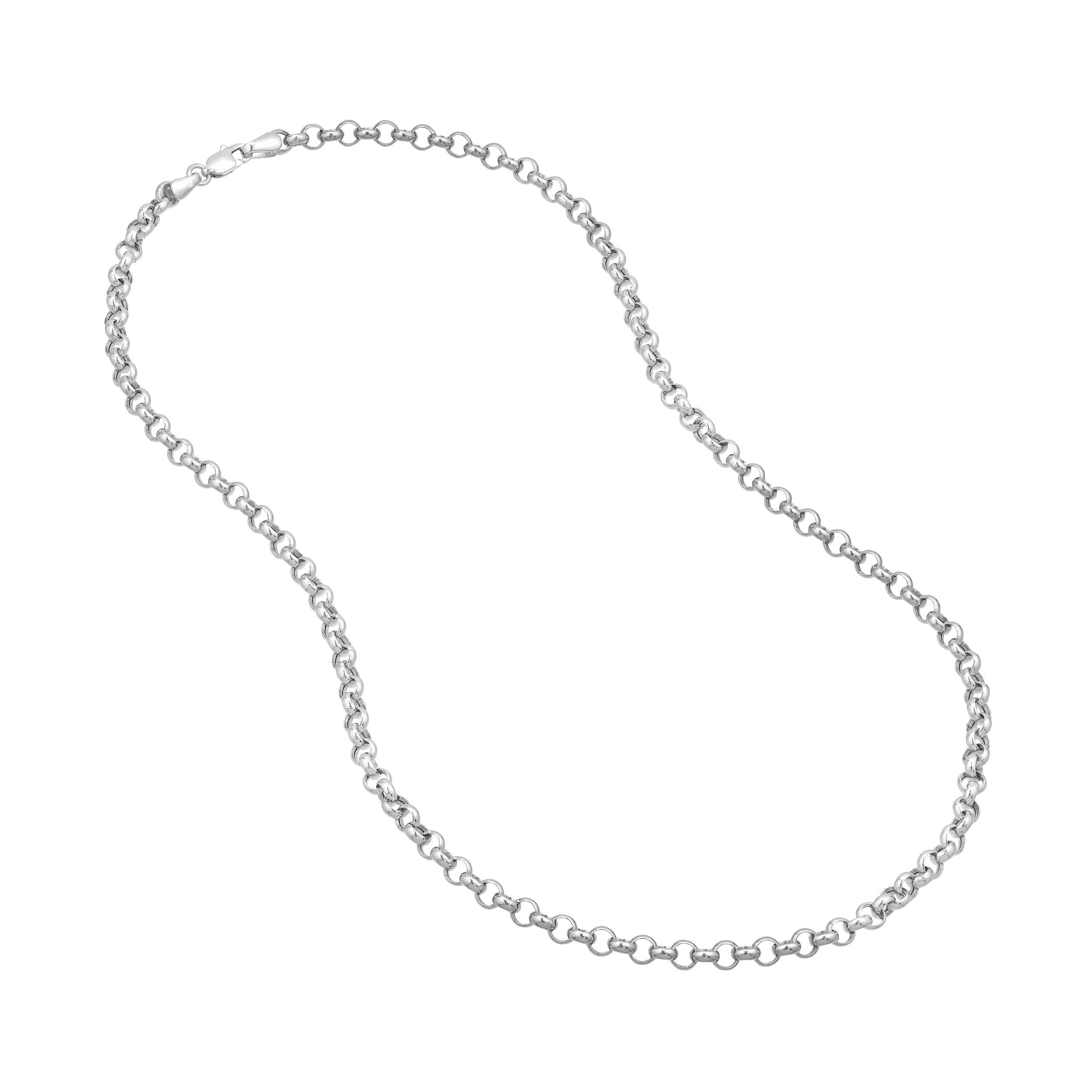 3.75mm Hollow Rolo Chain with Lobster Lock