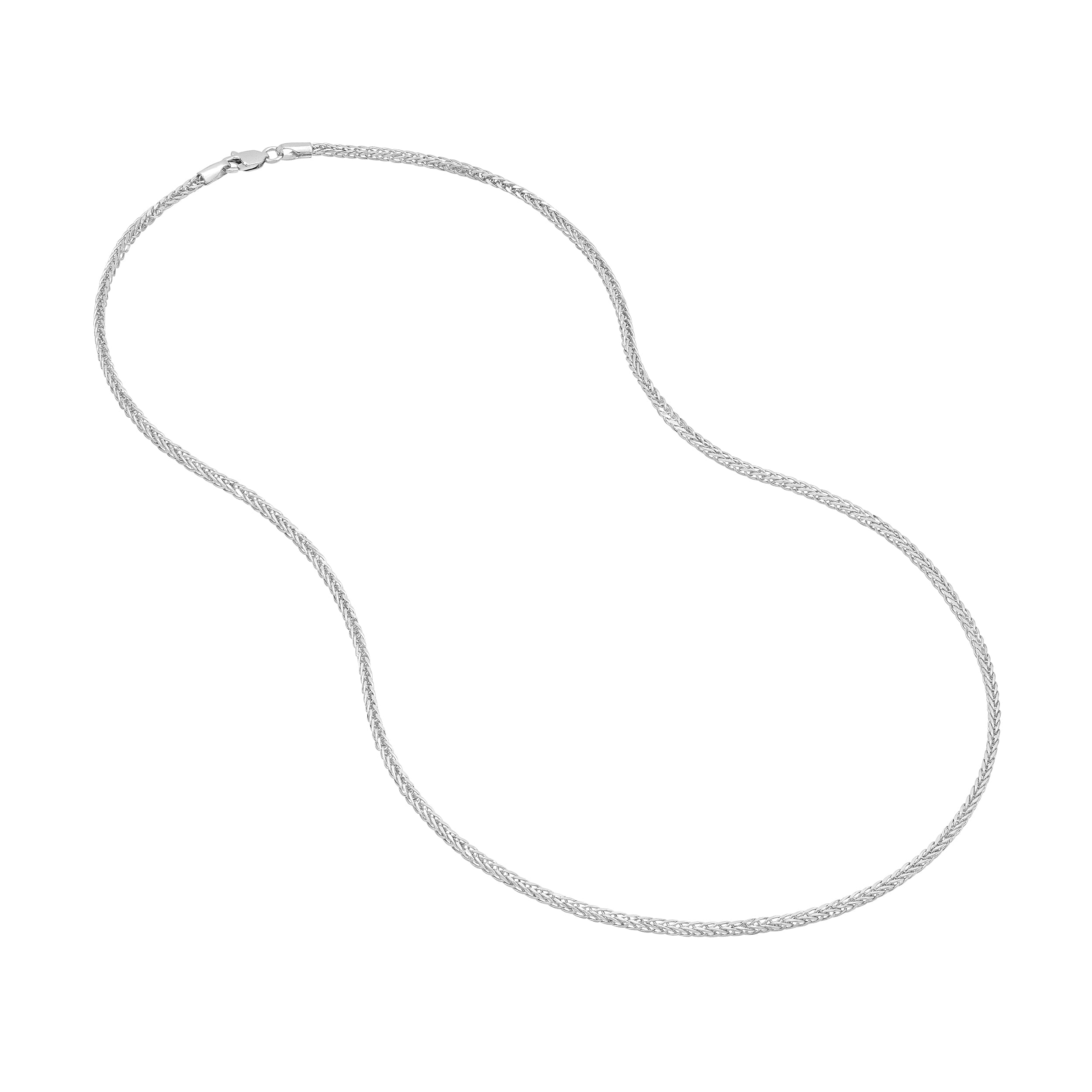 2.25mm Square Wheat Chain with Lobster Lock