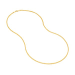 2.25mm Square Wheat Chain with Lobster Lock