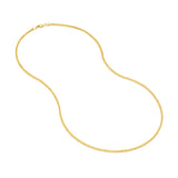 2.25mm Square Wheat Chain with Lobster Lock