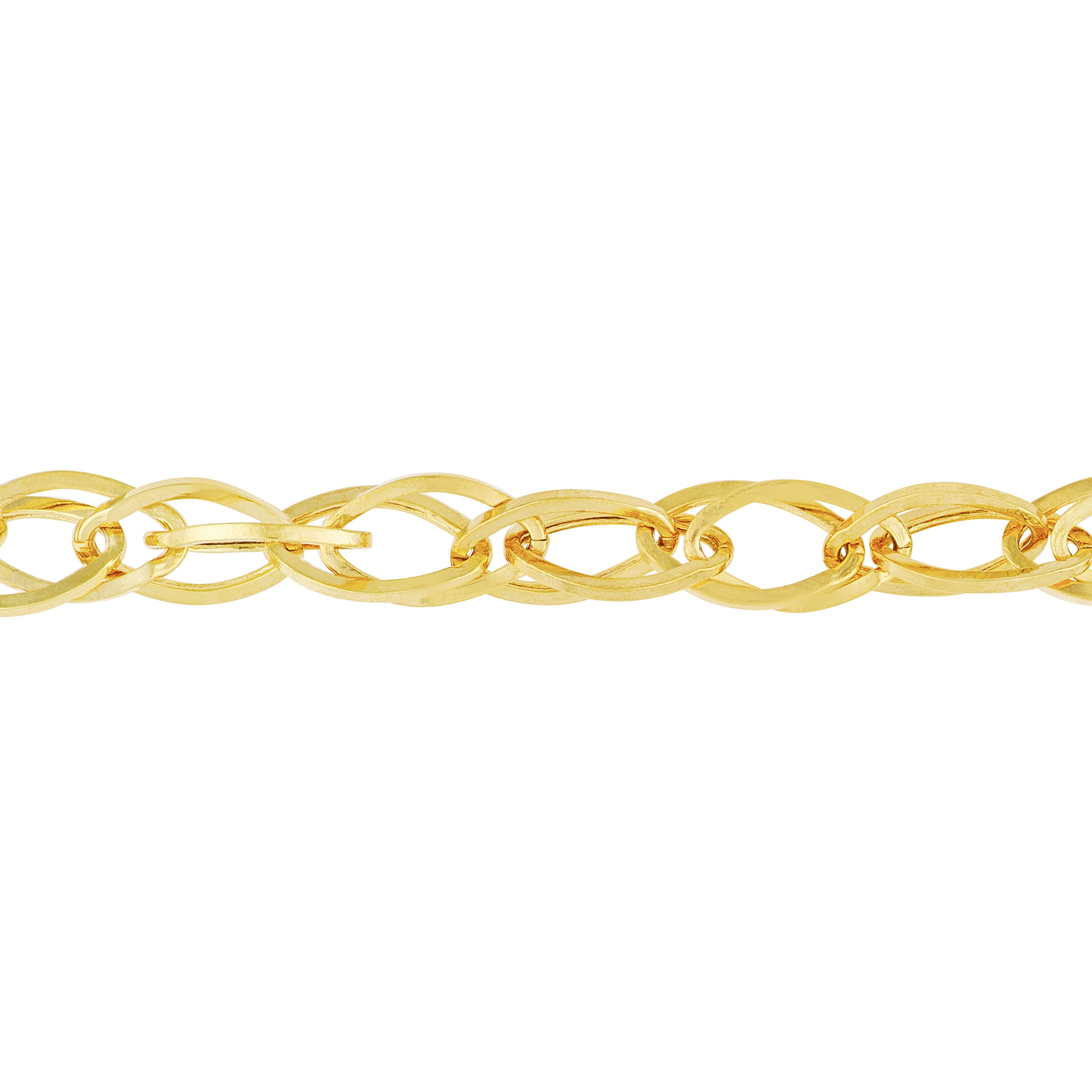 Square Wire Hollow Link Bracelet