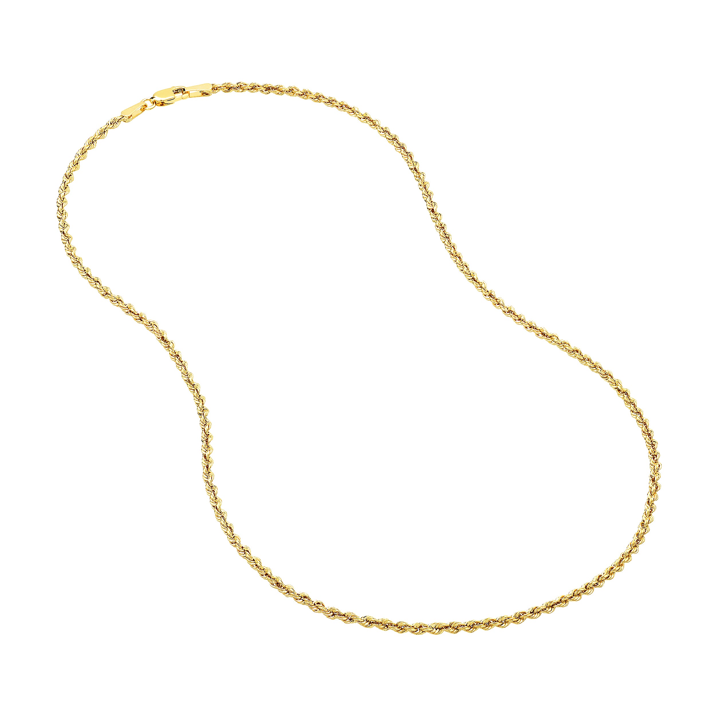 2mm Light Rope Chain with Lobster Lock