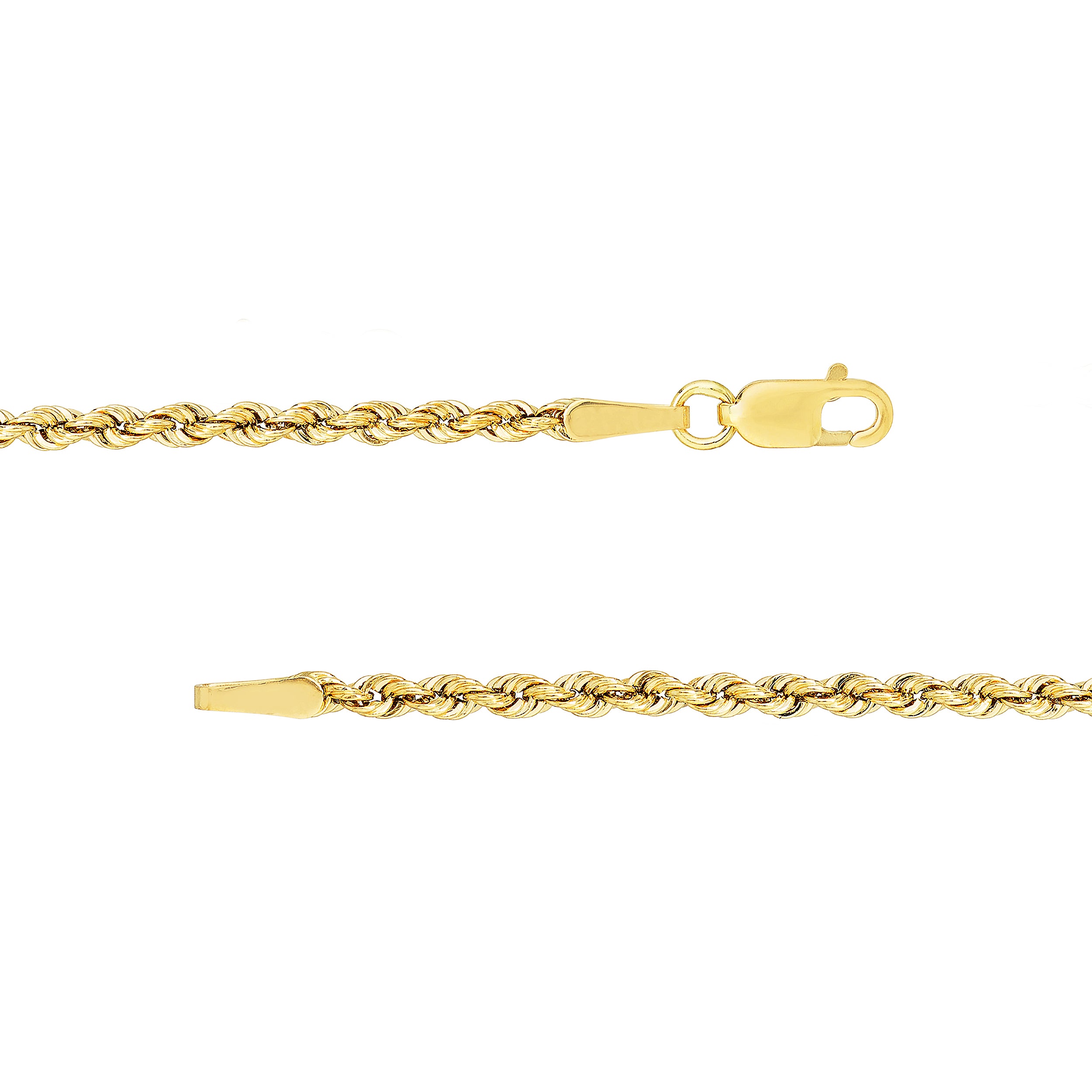 2mm Light Rope Chain with Lobster Lock