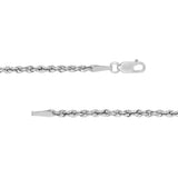 2mm Light Rope Chain with Lobster Lock