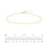 Figaro Chain Adjustable Anklet
