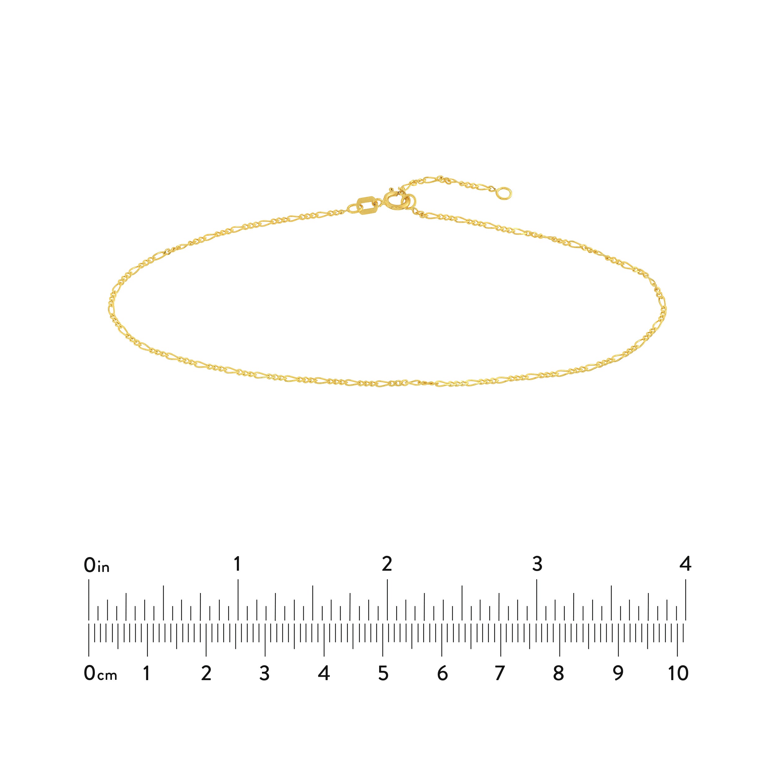 Figaro Chain Adjustable Anklet