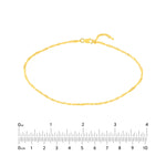 Singapore Chain Adjustable Anklet