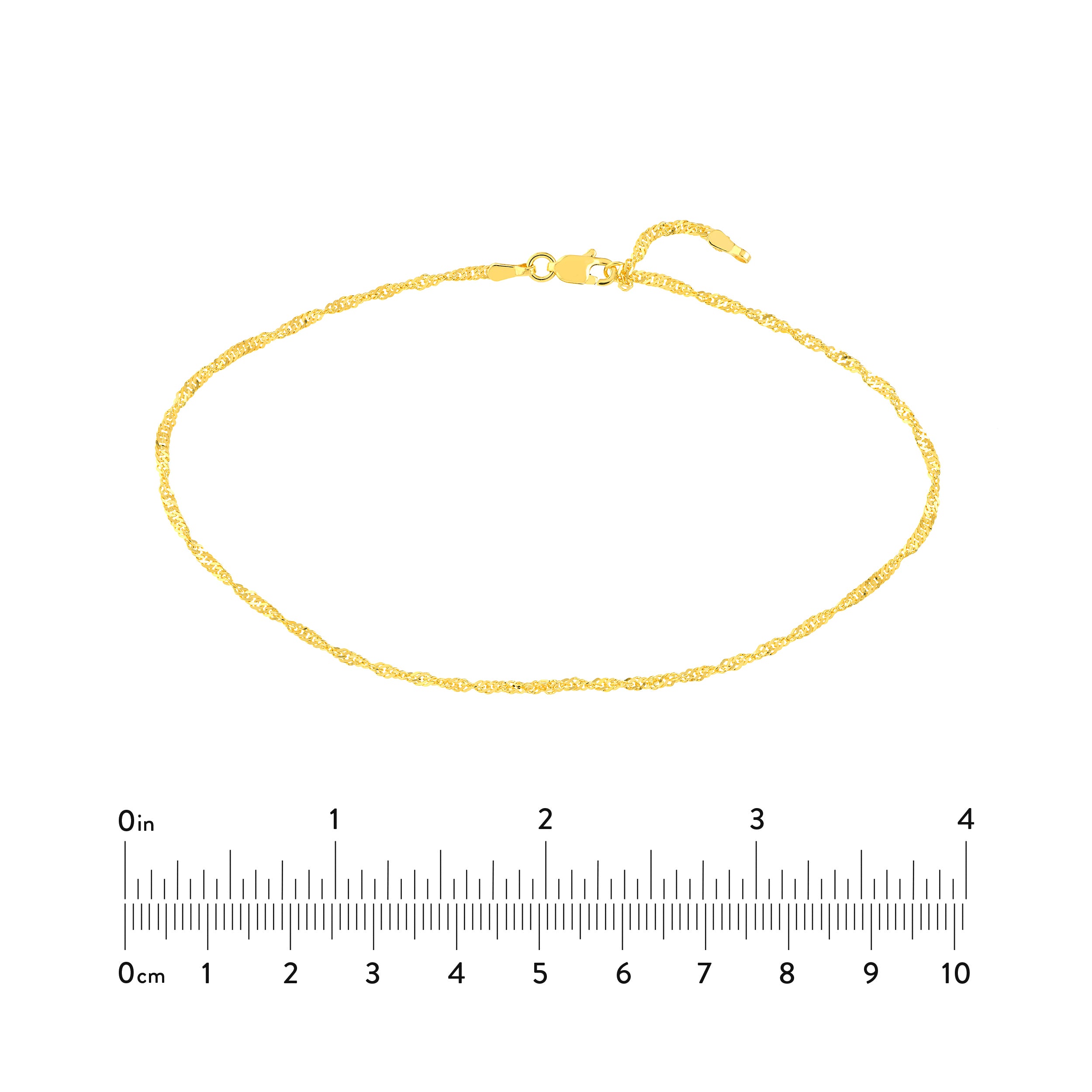 Singapore Chain Adjustable Anklet