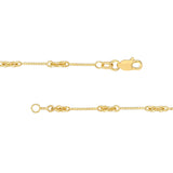 0.8mm Designer Twist Chain with Lobster Lock