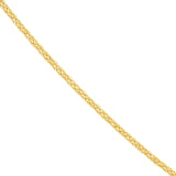 1.75mm Square Wheat Chain with Lobster Lock