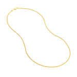 1.75mm Square Wheat Chain with Lobster Lock