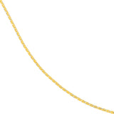 1.20mm Two-Tone Pavé Wheat Chain with Lobster Lock