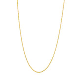 1.20mm Two-Tone Pavé Wheat Chain with Lobster Lock