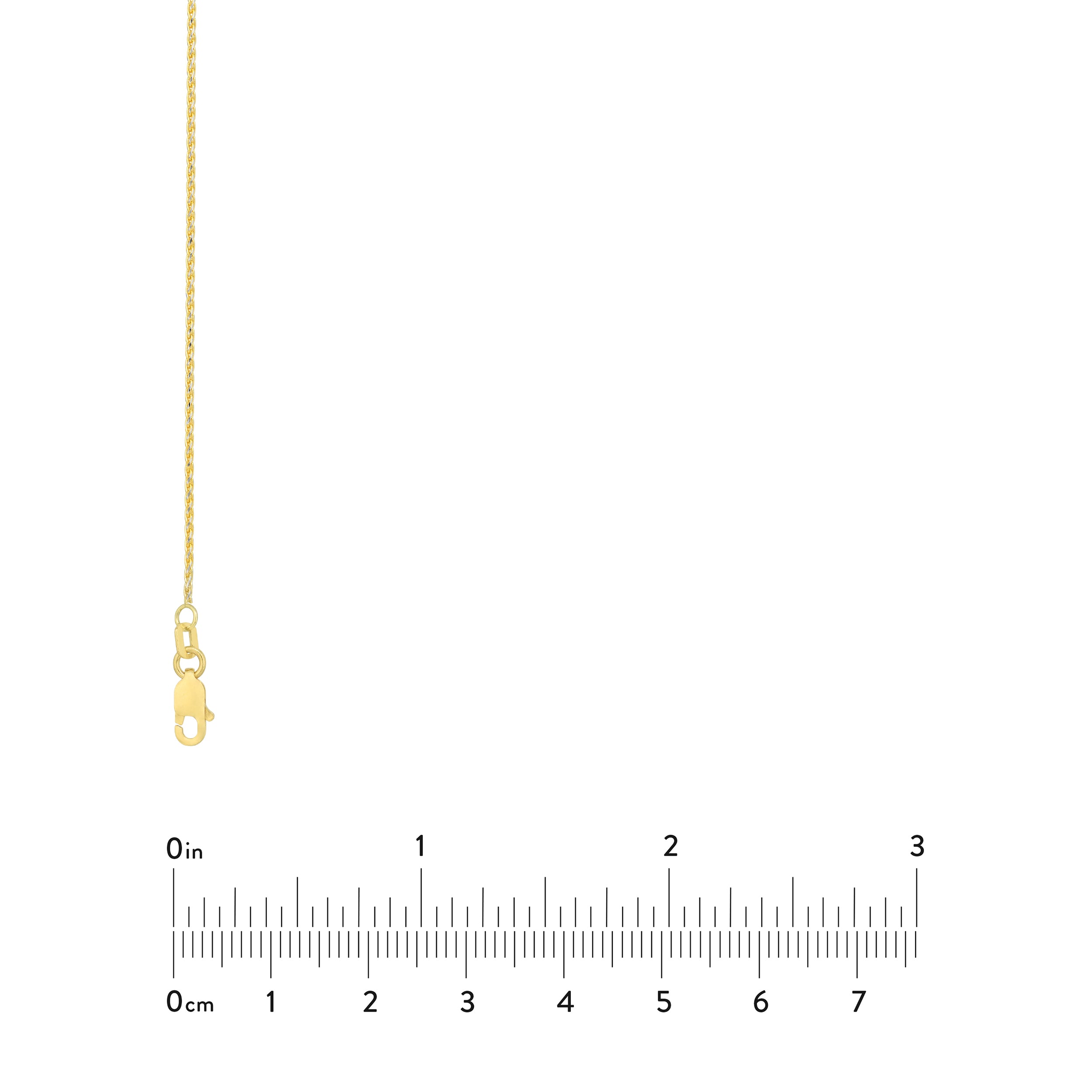 1.20mm Two-Tone Pavé Wheat Chain with Lobster Lock