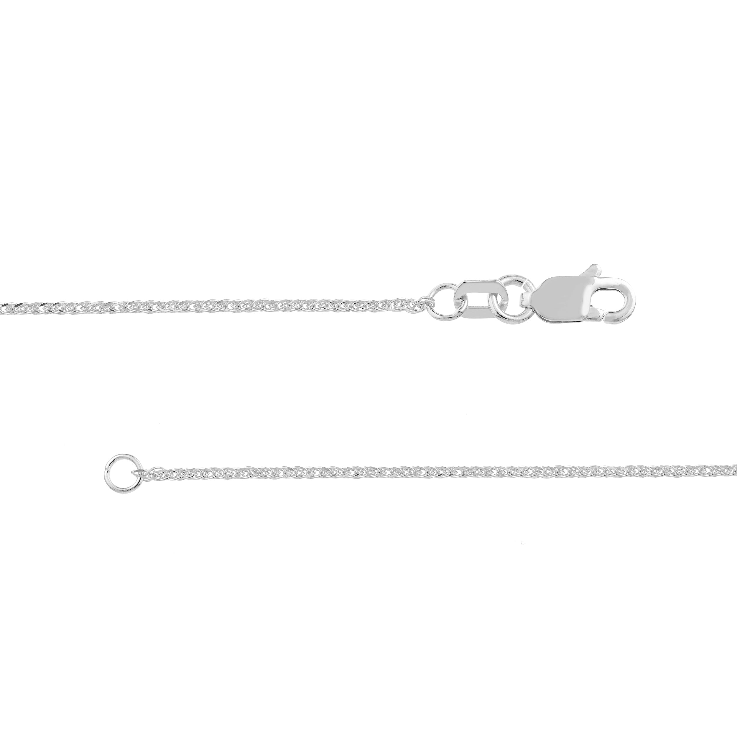 1.17mm D/C Square Wheat Chain with Lobster Lock