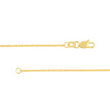 1.17mm D/C Square Wheat Chain with Lobster Lock