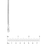 Sterling Silver 3.40mm Concave Box Chain with Lobster Lock