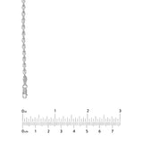 Sterling Silver 2.9mm Dorica Chain