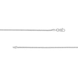 Sterling Silver 1.25mm Square Wheat Chain