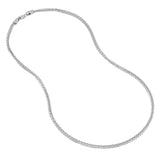 Sterling Silver 2.9mm Square Wheat Chain