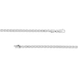 Sterling Silver 3.40mm Fancy Box Chain with Lobster Lock